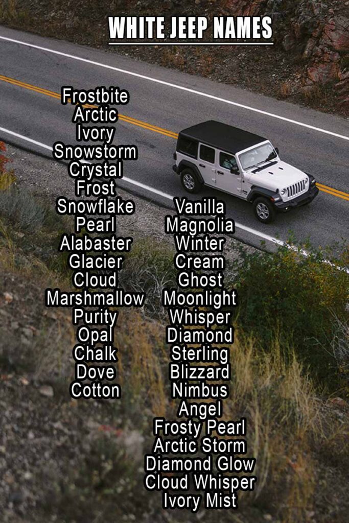 Badass Names for a White Jeep