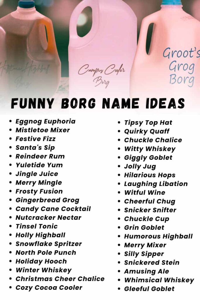 Funny Borg Names