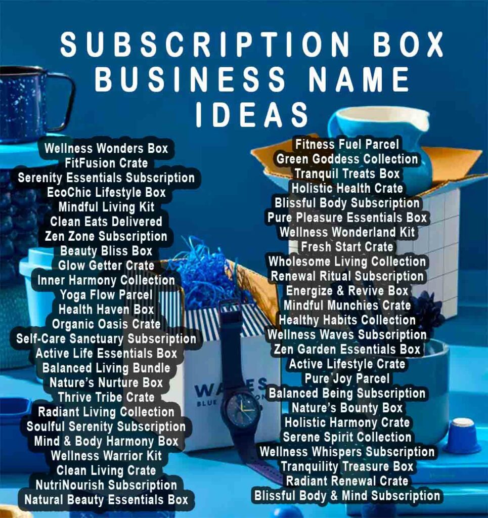 Subscription Box Business Name Ideas