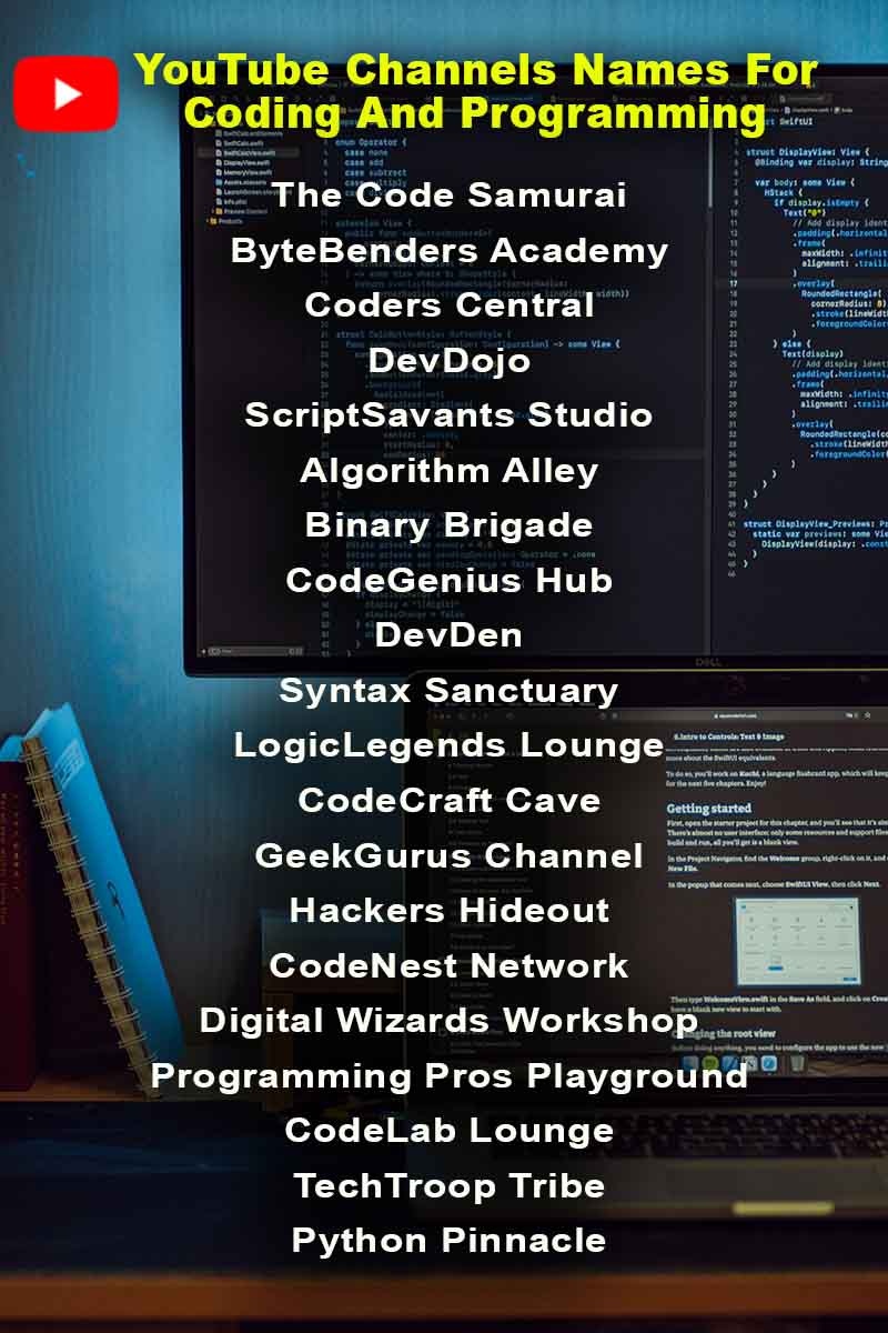 YouTube Channels Names For Coding