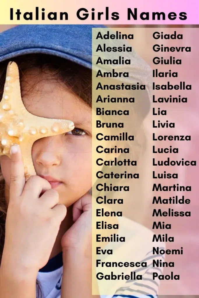 500+ Beautiful Italian Girls Names With Meaning (A To Z List)