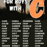 Cool Nicknames For Boys Starting With C
