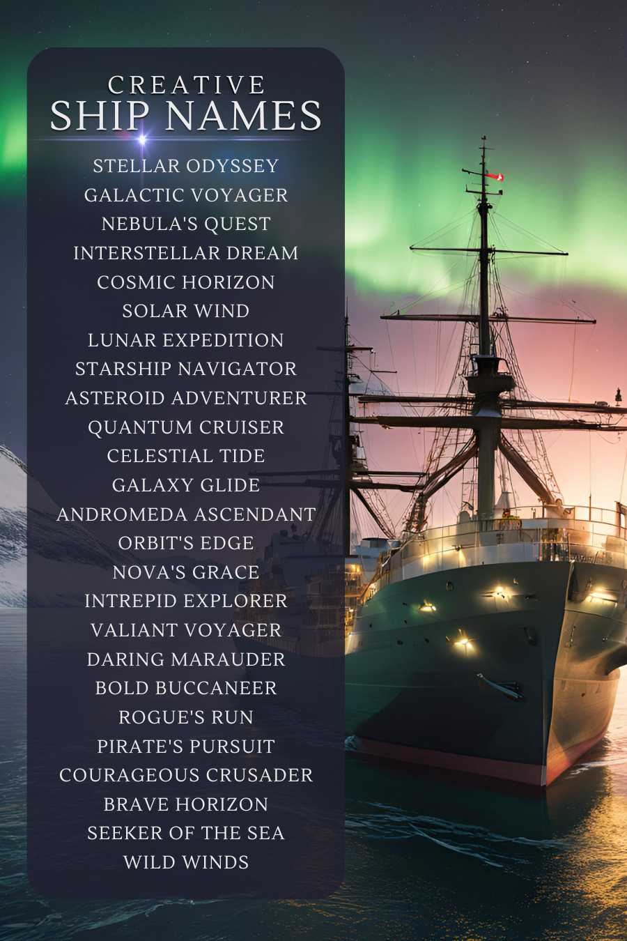 Ship Name Generator: 350 Creative And Unique Ship Names