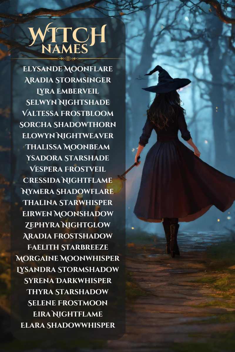 250 Enchanting Witch Name Ideas +Witch Name Generator