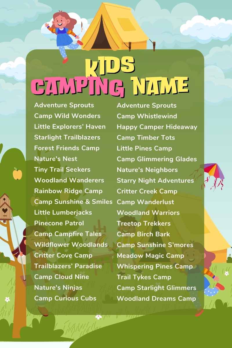 Camping Names for Kids