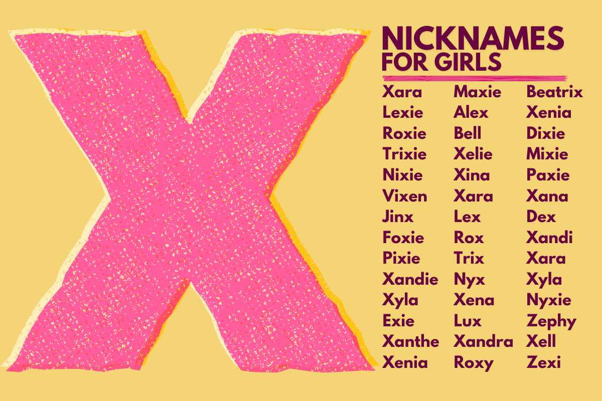 165 Best Nicknames with X for Girls