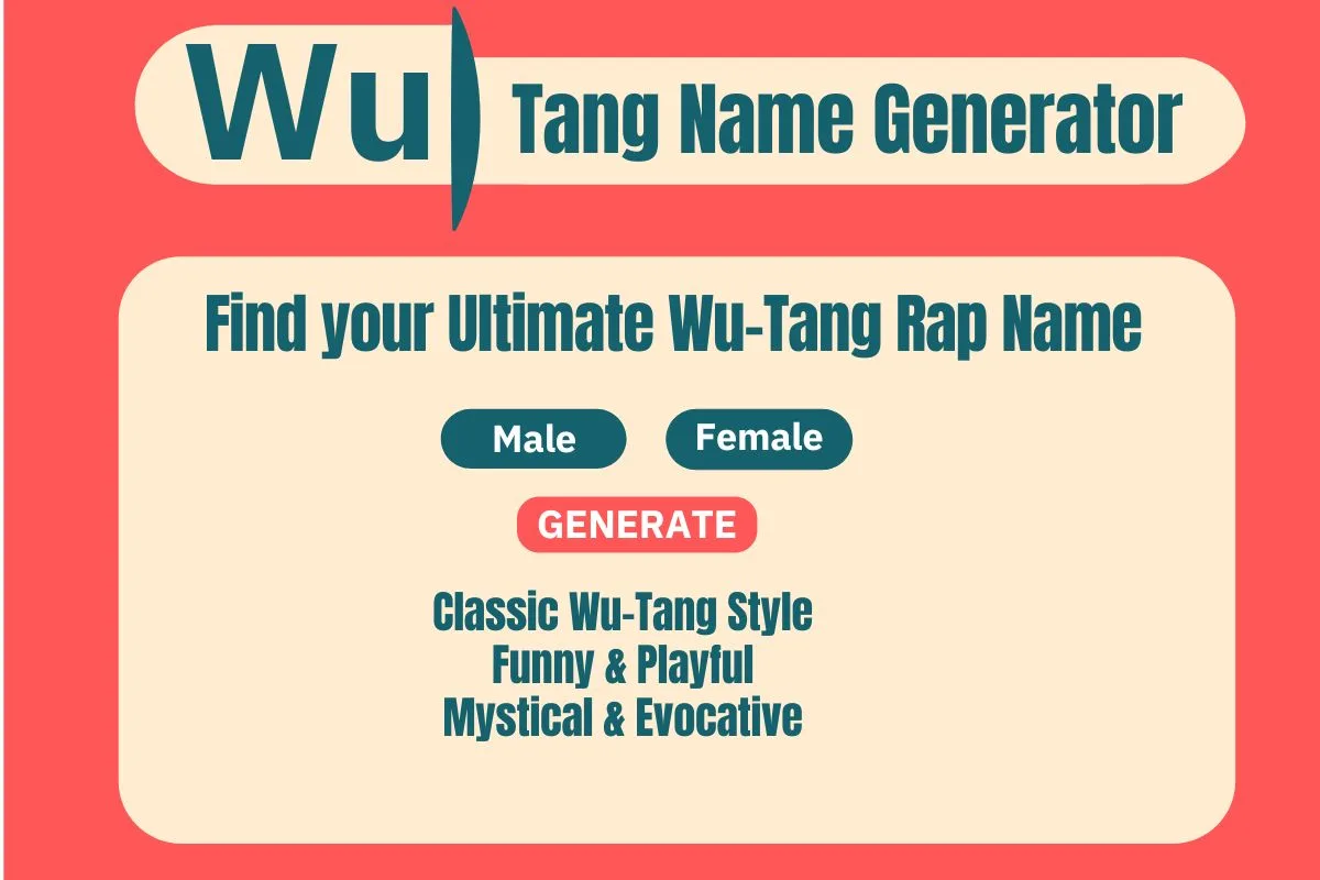 Wu-Tang Name Generator