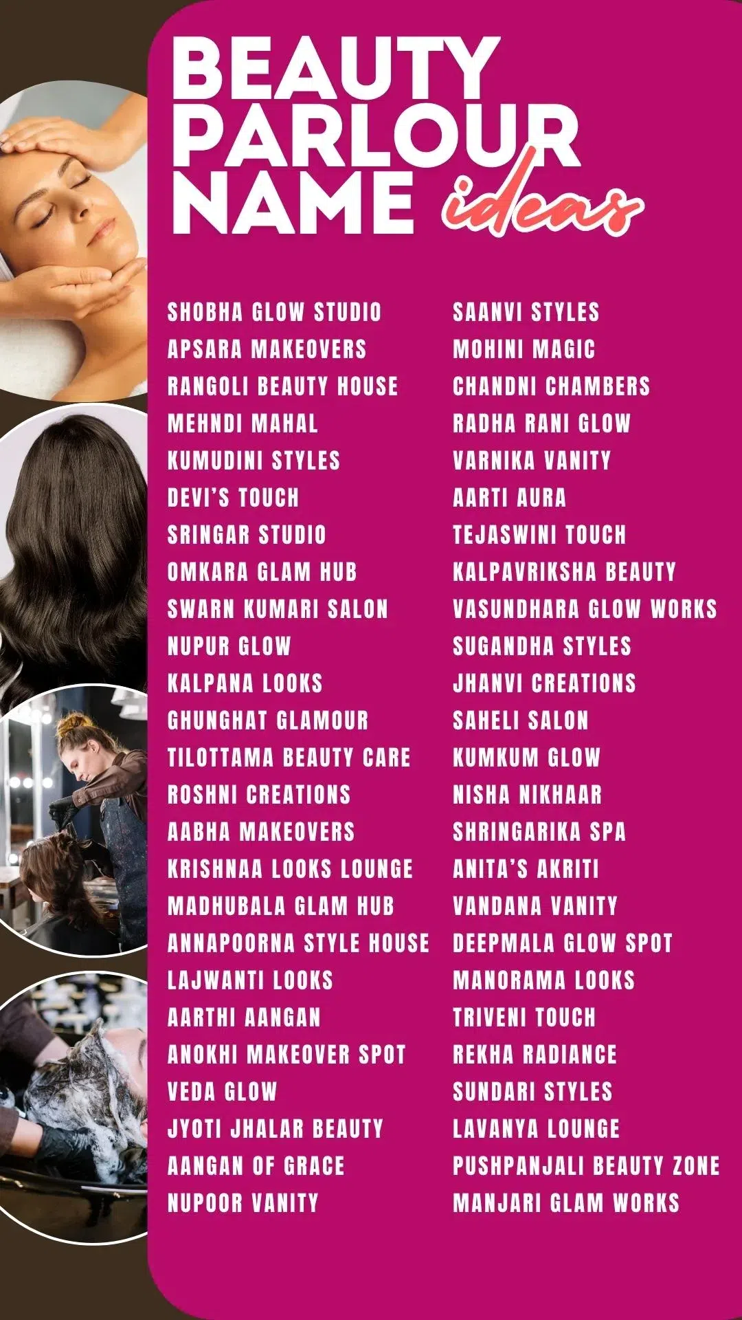Unique Indian Beauty Parlour Name Ideas